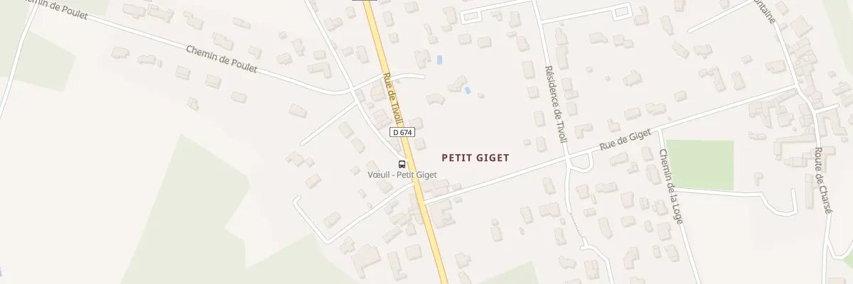 Plan du 21 Rue de Tivoli à Vœuil-et-Giget