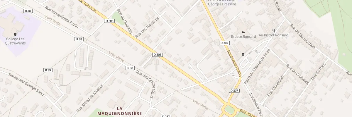 Plan du 6 Av de Talhouet au Lude