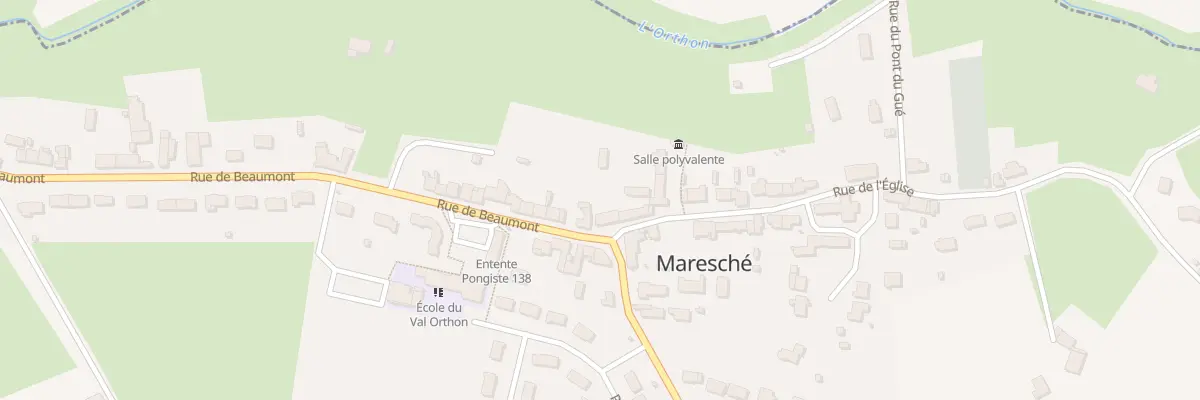Plan du 2 Rue de L Eglise à Maresché