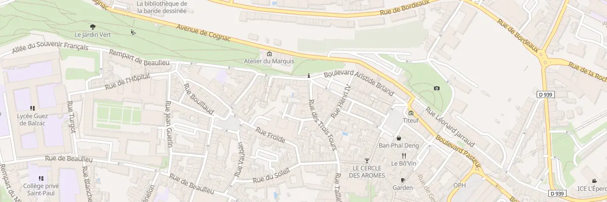 Plan du 7 Rue des Trois Fours à Angoulême