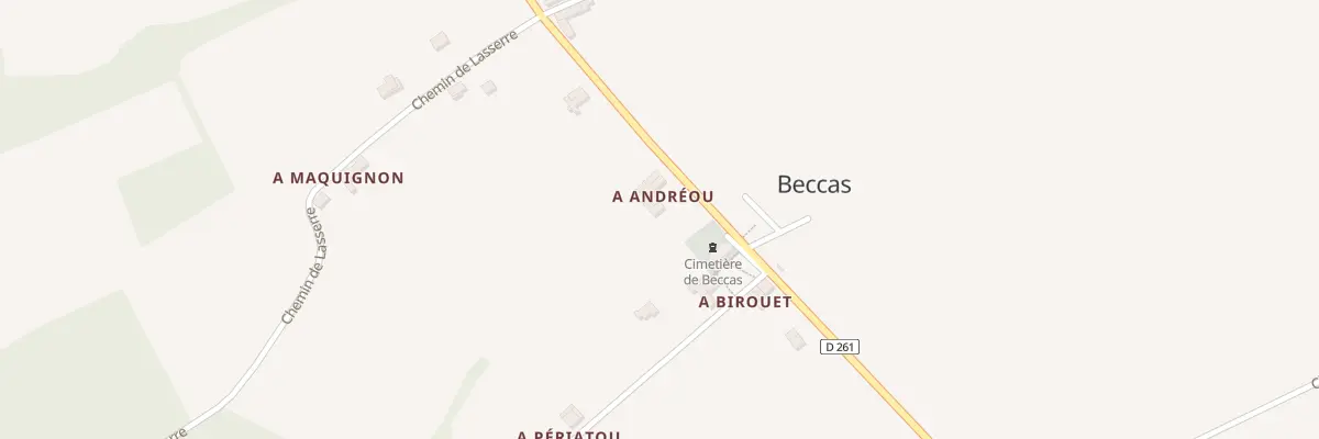 Plan du 5011 A Andreou à Beccas