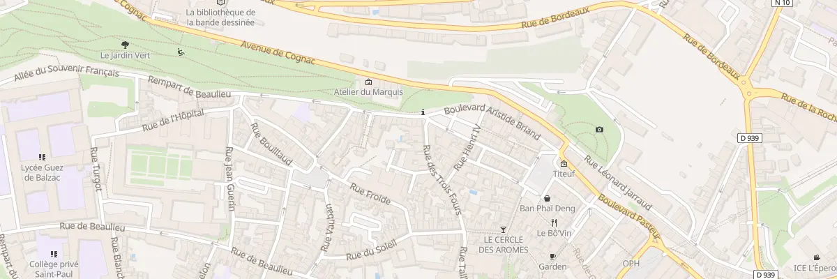 Plan du 5 Rue des Trois Fours à Angoulême
