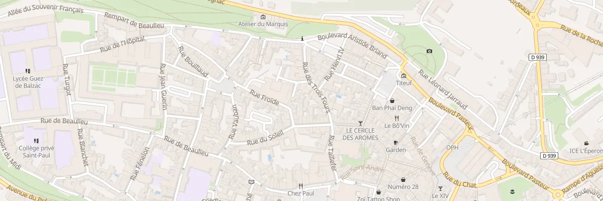Plan du 29 Rue des Trois Fours à Angoulême