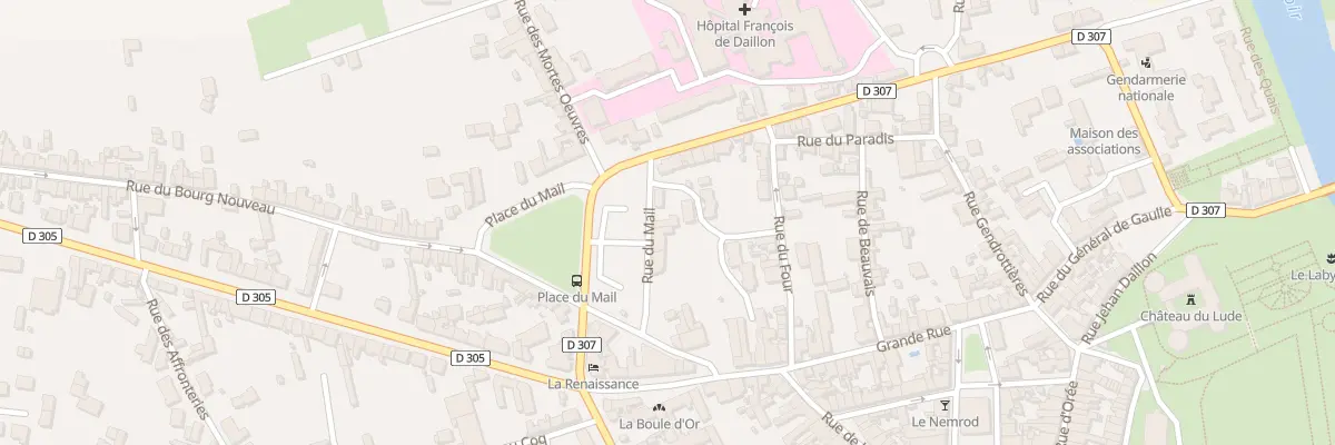 Plan du 10 Rue du Mail au Lude