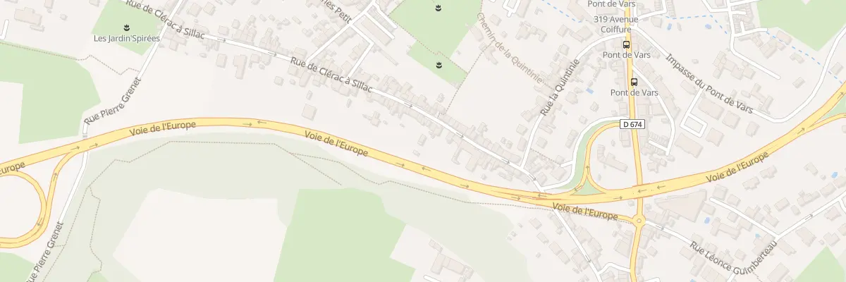 Plan du 141 Rue de Clérac à Sillac à Angoulême