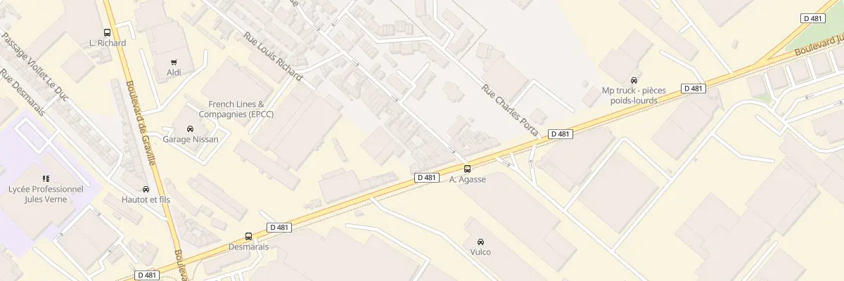 Plan du 9 Rue Amand Agasse au Havre