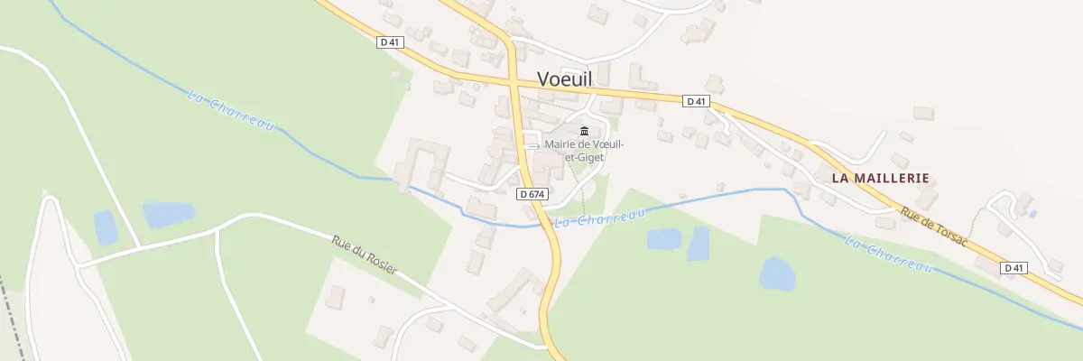 Plan du 24 Rue de Montmoreau à Vœuil-et-Giget