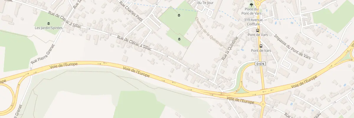 Plan du 106 Rue de Clérac à Sillac à Angoulême
