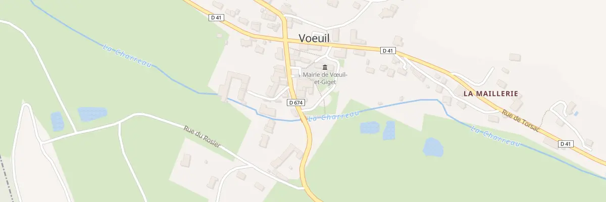 Plan du 26 Rue de Montmoreau à Vœuil-et-Giget