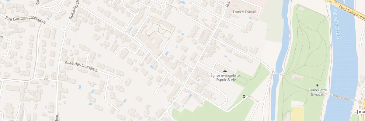 Plan du 205 Rue Fontchaudiere à Angoulême