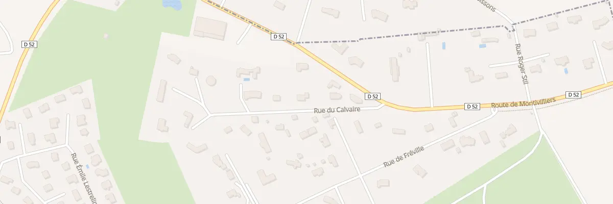 Plan du 13 Rue du Calvaire à Fontaine-la-Mallet