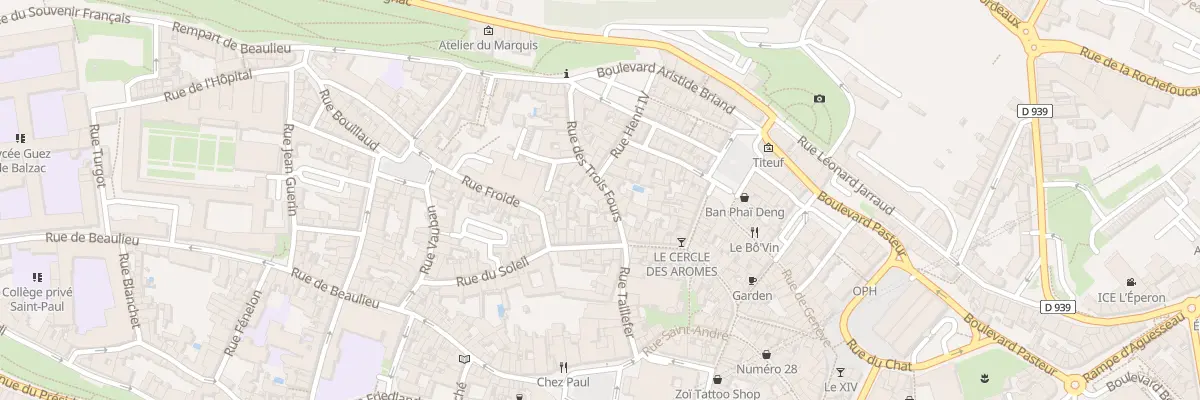 Plan du 37 Rue des Trois Fours à Angoulême