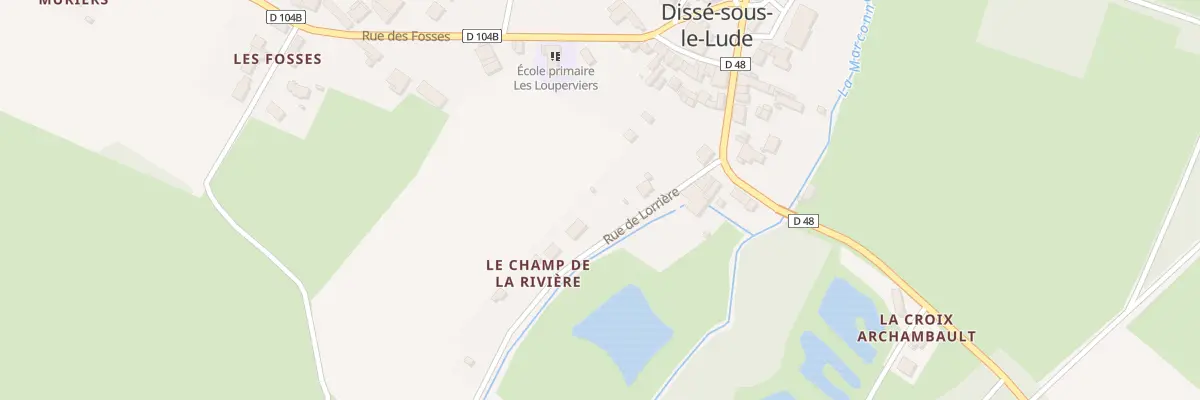 Plan du 6 Rue de Lorriere au Lude