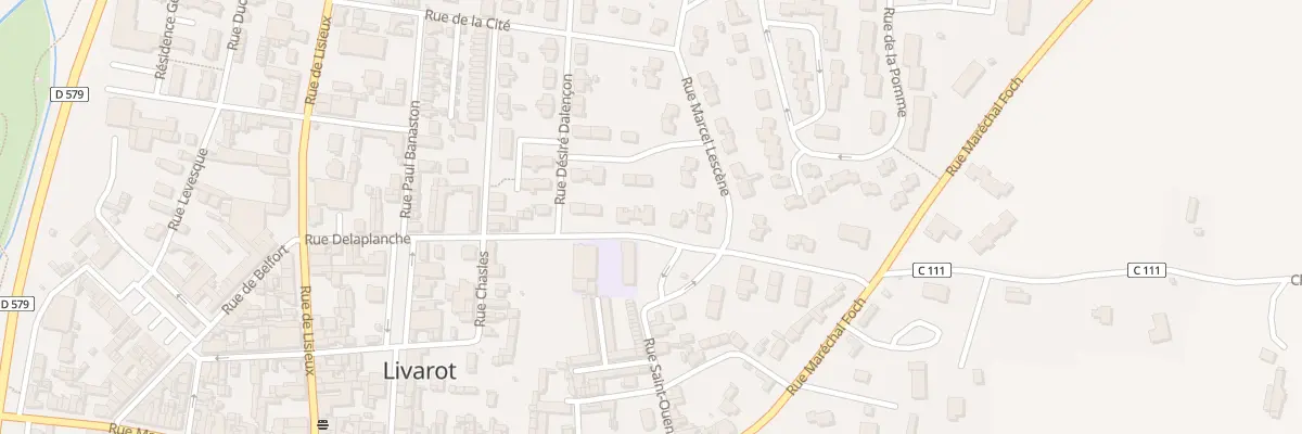Plan du 35 Rue Delaplanche à Livarot-Pays-d’Auge