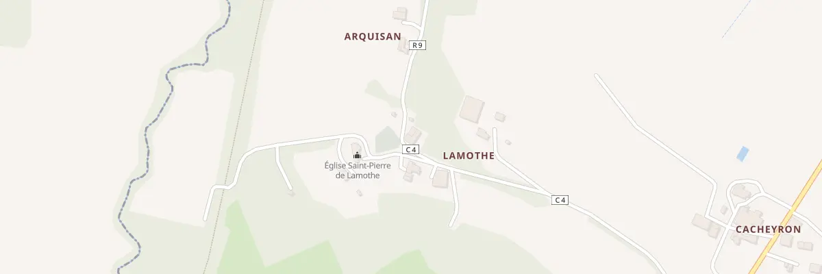 Plan du 5065 A Lamothe à Cazeneuve