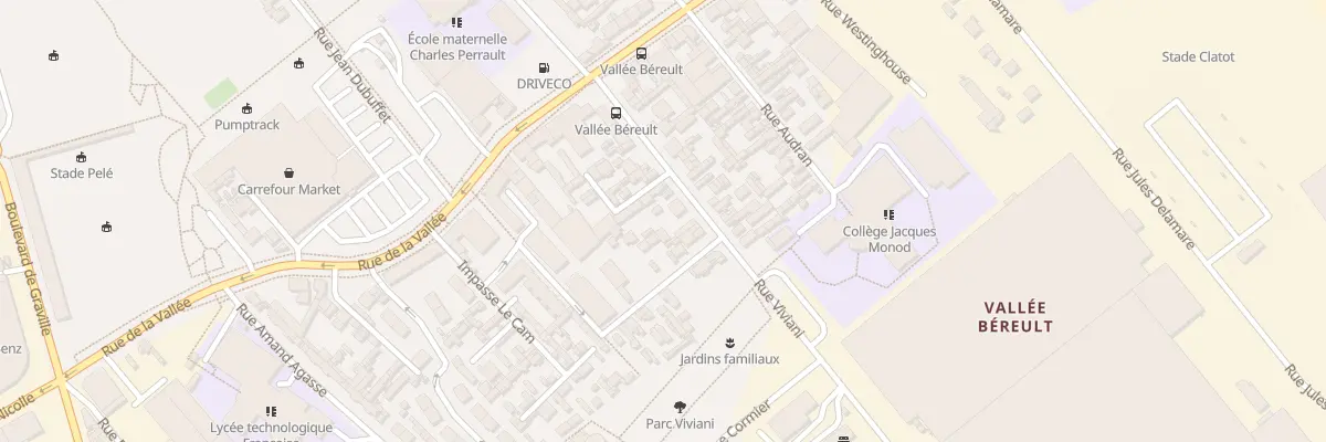 Plan du 91 Rue Viviani au Havre