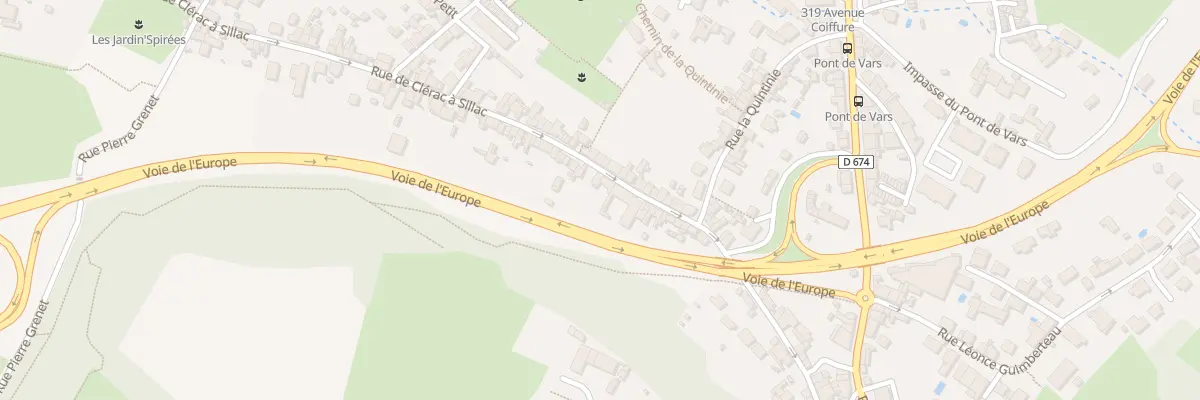 Plan du 131 Rue de Clérac à Sillac à Angoulême