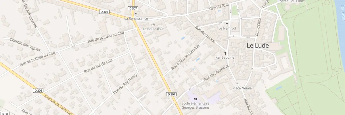 Plan du 10 Rue d’Alsace Lorraine au Lude
