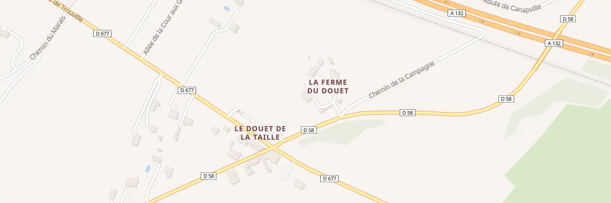 Plan du 57 Rte de Tourville-en-Auge à Saint-Martin-aux-Chartrains