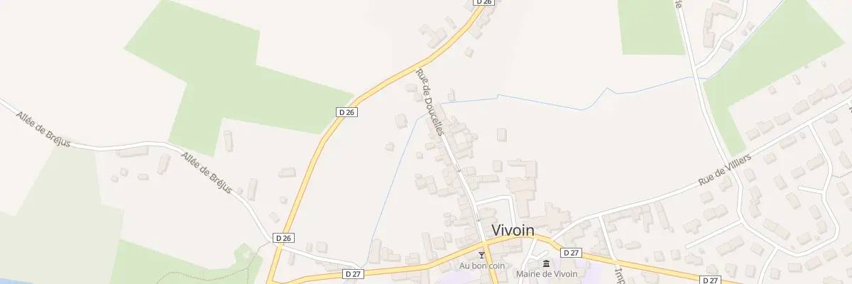 Plan du 27 Rue de Doucelles à Vivoin
