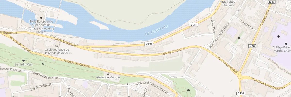 Plan du 95B Bd Besson Bey à Angoulême