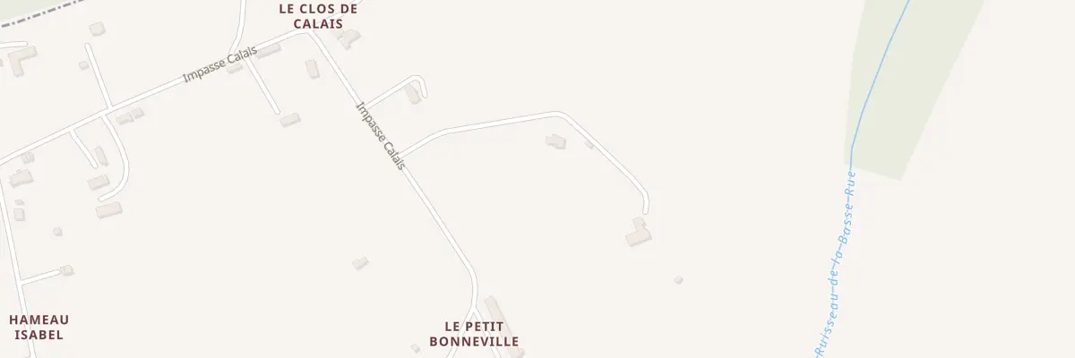 Plan du 439 Imp Calais à Englesqueville-en-Auge
