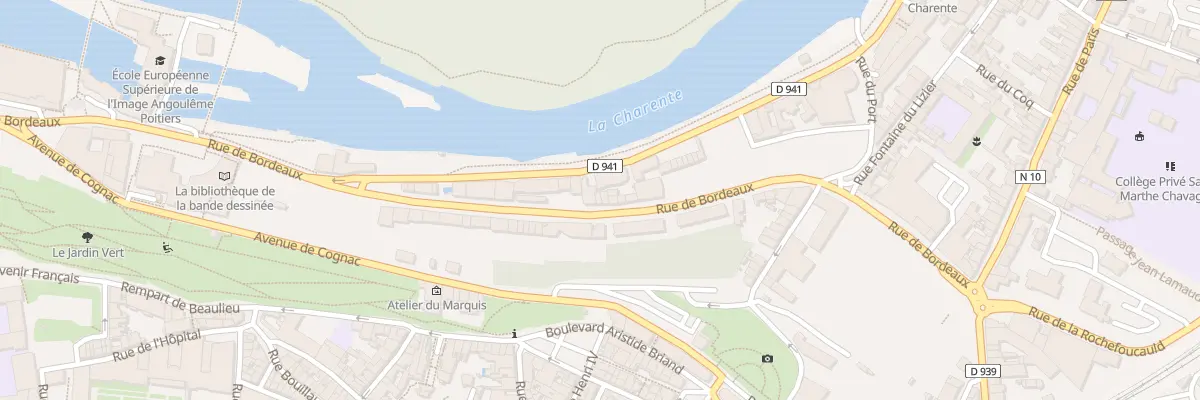 Plan du 66 Rue de Bordeaux à Angoulême