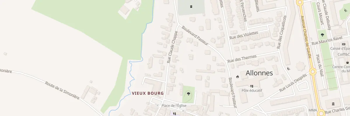 Plan du 15 Rue Claude Chappe à Allonnes
