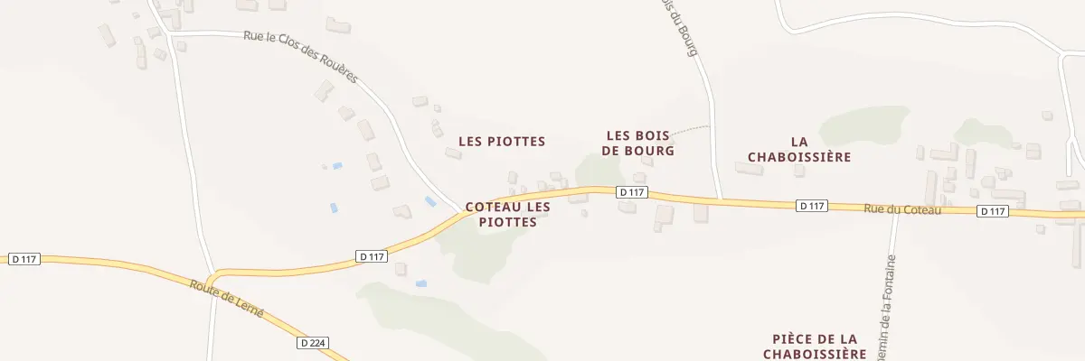Plan du 101 Coteau des Piottes à Seuilly