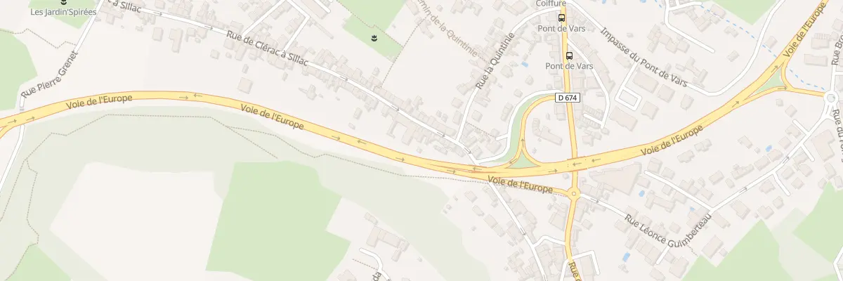 Plan du 127 Rue de Clérac à Sillac à Angoulême