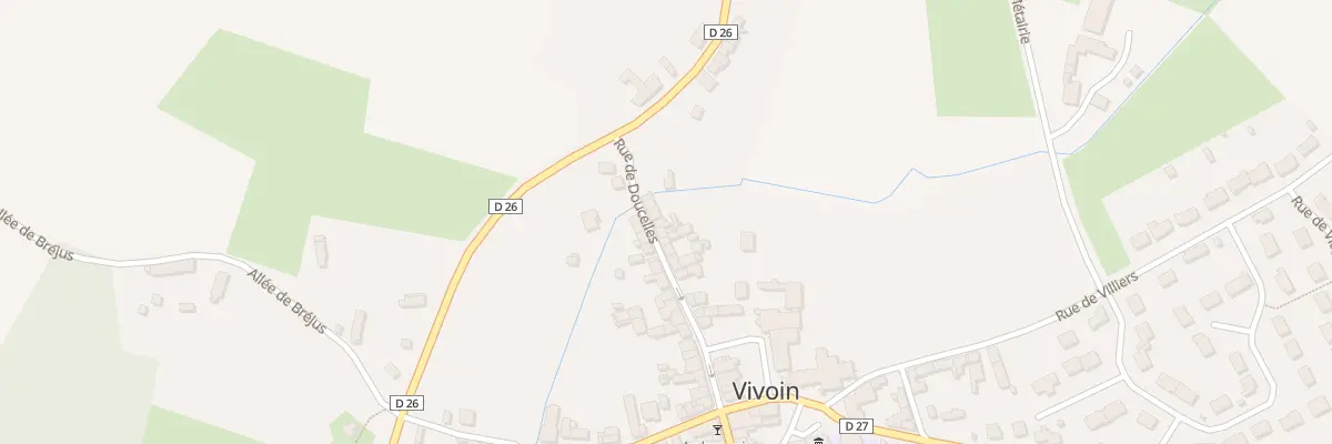 Plan du 28 Rue de Doucelles à Vivoin
