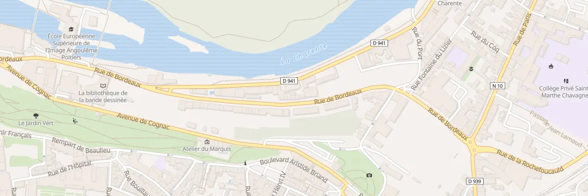 Plan du 62 Rue de Bordeaux à Angoulême