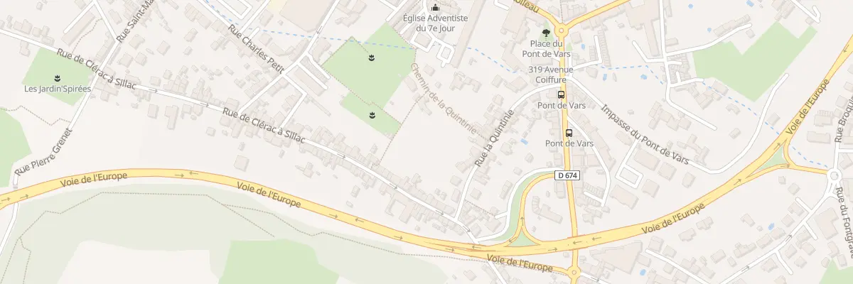 Plan du 88 Rue de Clérac à Sillac à Angoulême