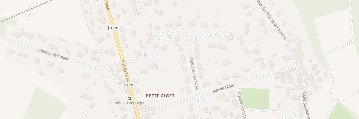 Plan du 20 Res Tivoli à Vœuil-et-Giget