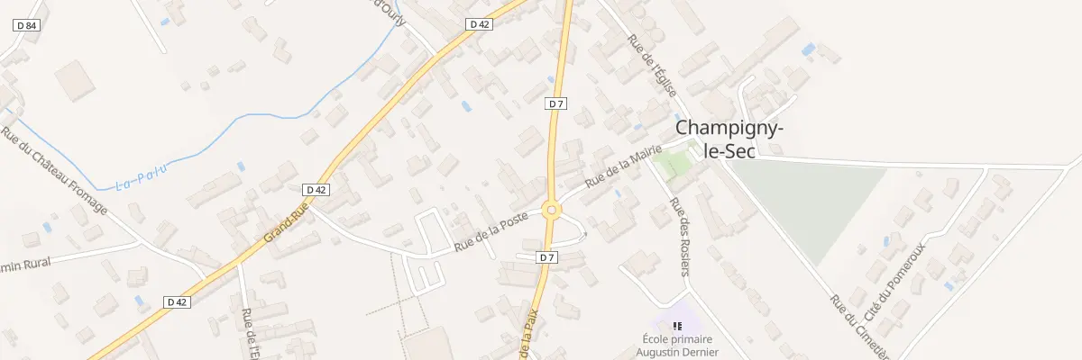 Plan du 1 Rue de la Poste à Champigny en Rochereau
