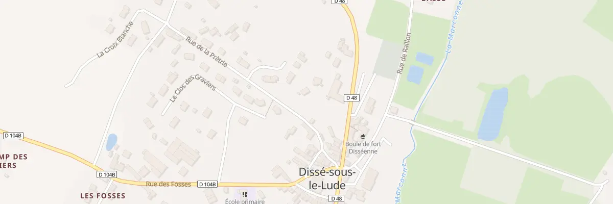 Plan du 4 Rue de la Pretrie au Lude