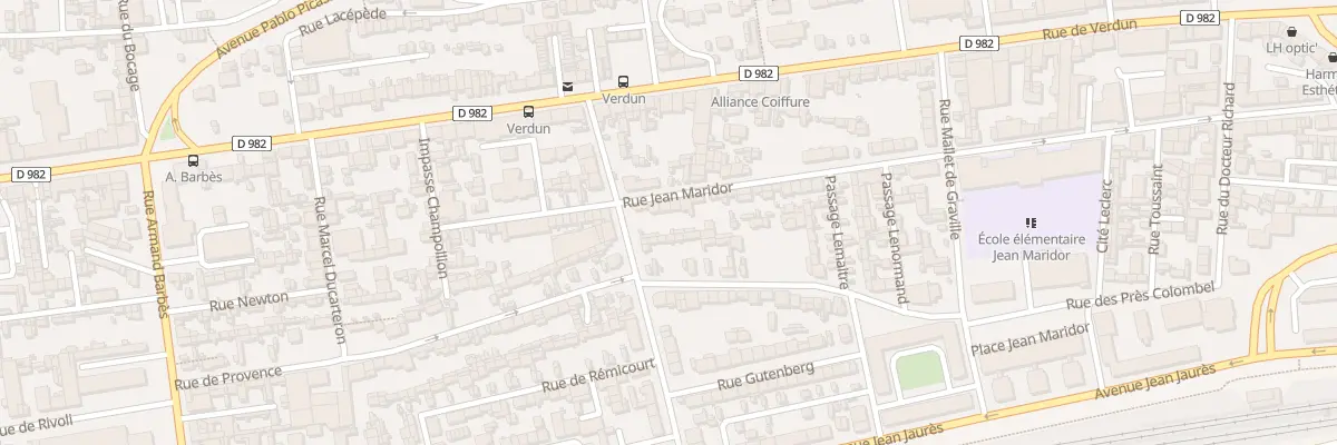 Plan du 6B Rue Jean Maridor au Havre