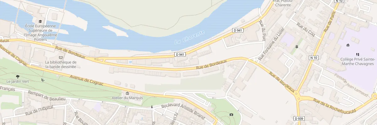 Plan du 58 Rue de Bordeaux à Angoulême