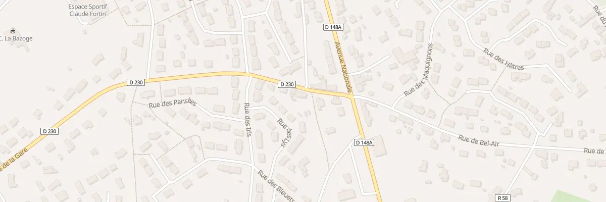 Plan du 5 Rue de la Gare à La Bazoge
