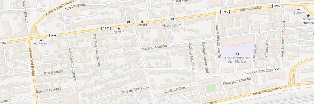 Plan du 10 Rue Jean Maridor au Havre