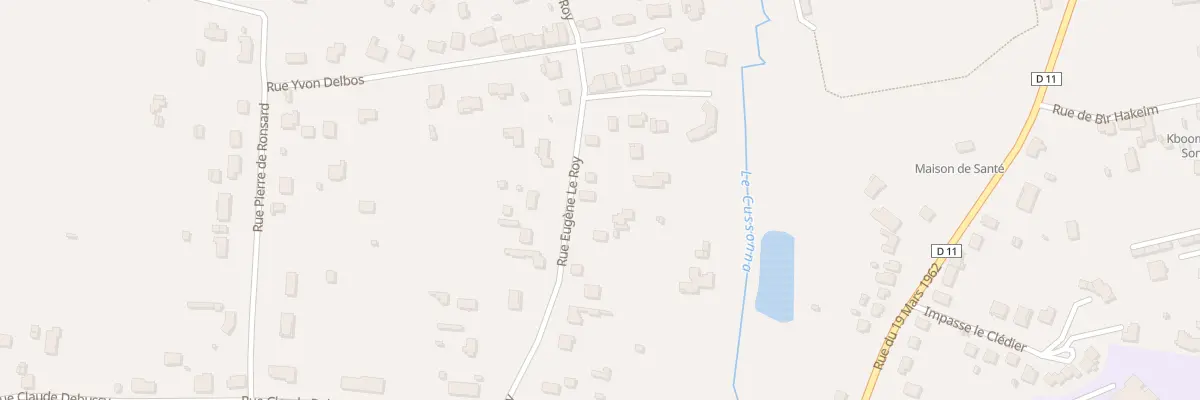 Plan du 9B Rue Eugène Le Roy à Montpon-Ménestérol
