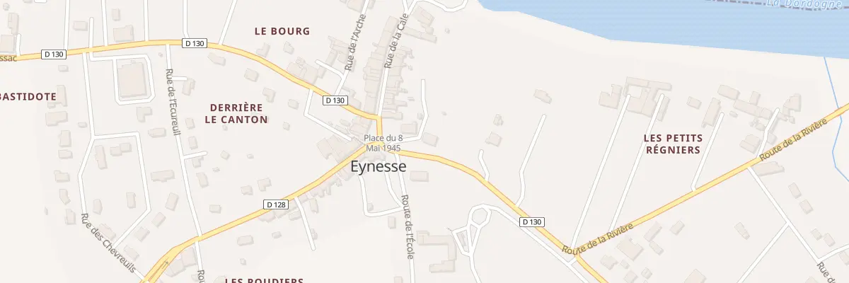 Plan du 25 Rte de la Riviere à Eynesse