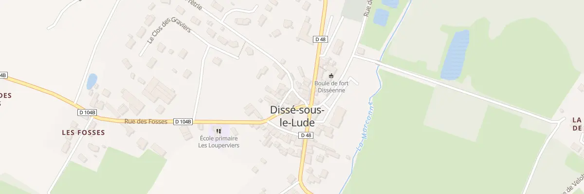 Plan du 3 Rue de la Pretrie au Lude