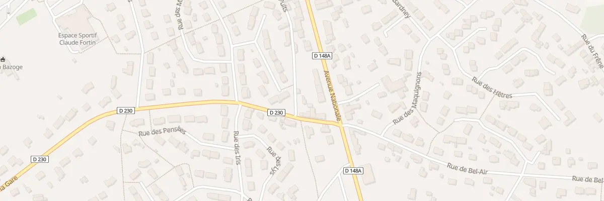 Plan du 5029A Rue de la Gare à La Bazoge