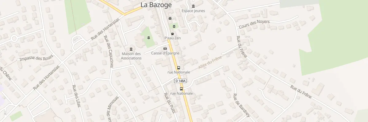Plan du 34 Av Nationale à La Bazoge