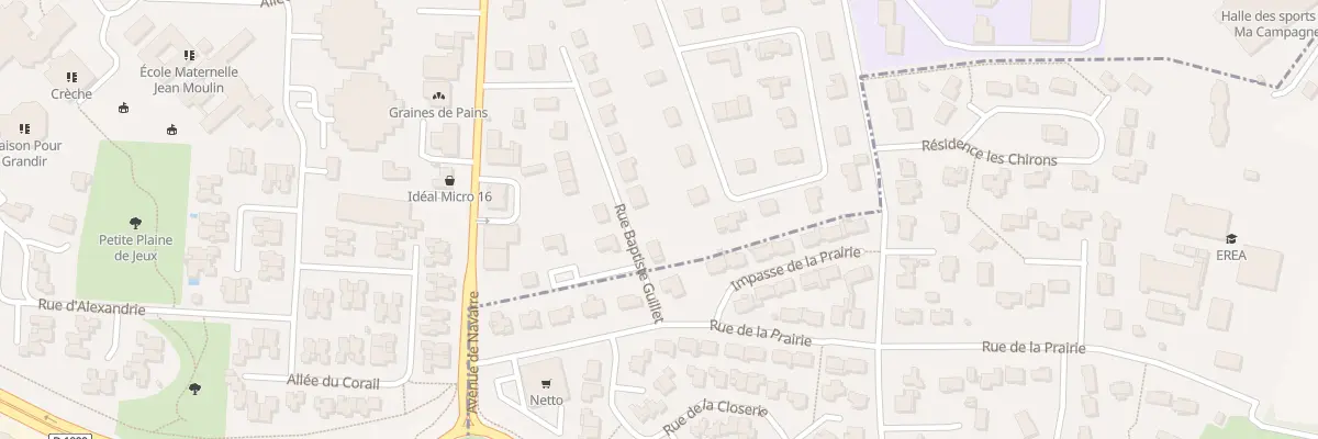Plan du 8 Rue Baptiste Guillet à Angoulême