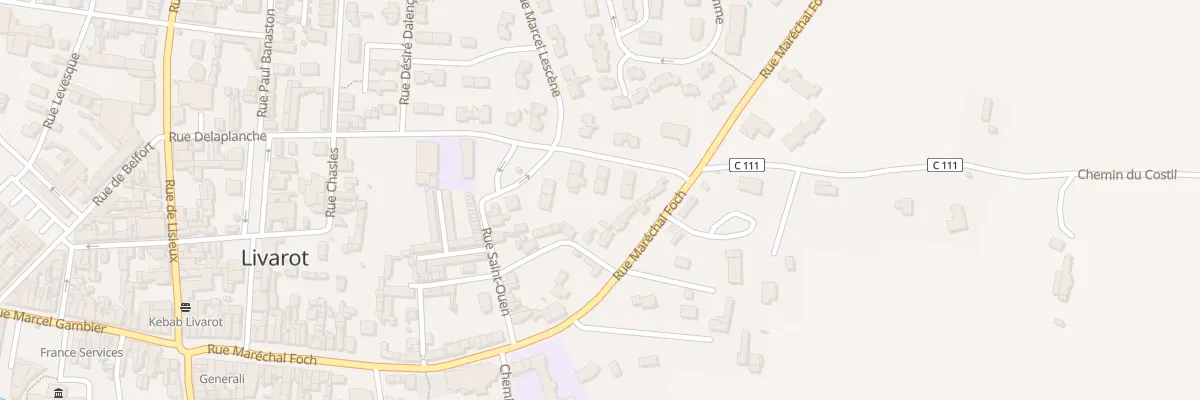 Plan du 14 Rue Jean-Jacques Leprince à Livarot-Pays-d’Auge