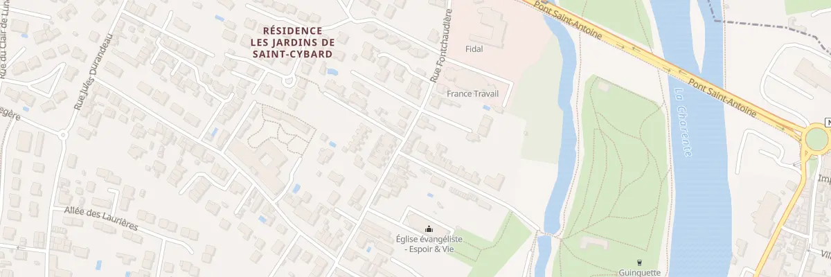 Plan du 210 Rue Fontchaudiere à Angoulême