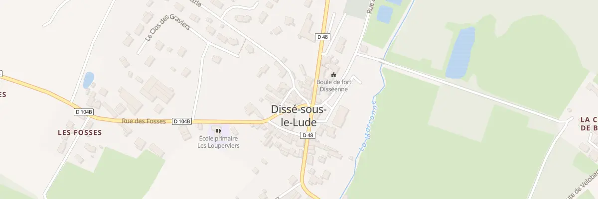 Plan du 1 Rue de la Pretrie au Lude