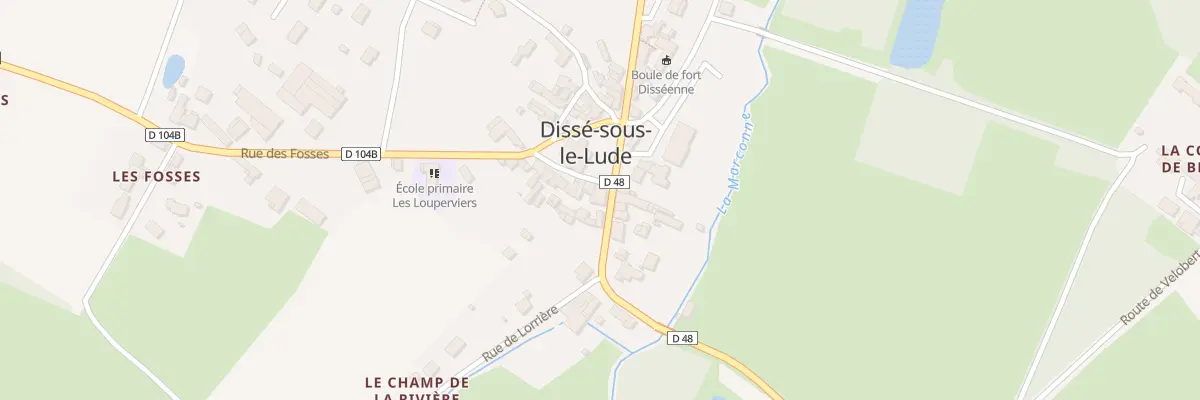 Plan du 14 Rue Kleber Vaudron au Lude